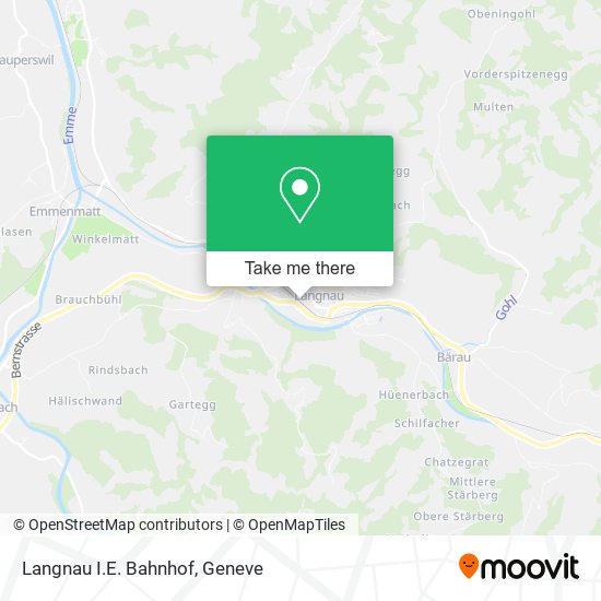 Langnau I.E. Bahnhof map