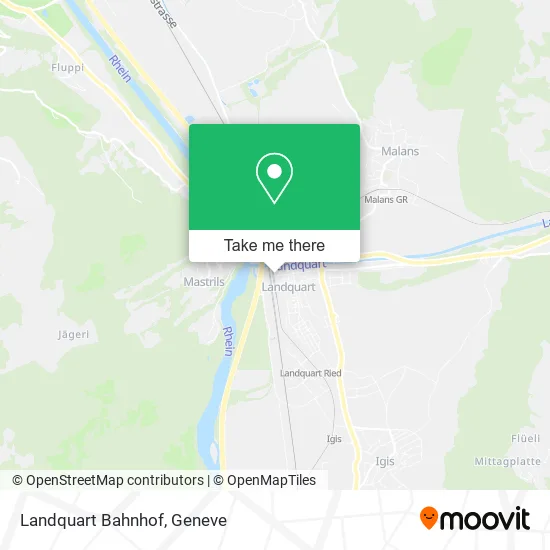 Landquart Bahnhof map