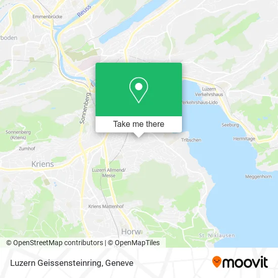 Luzern Geissensteinring map