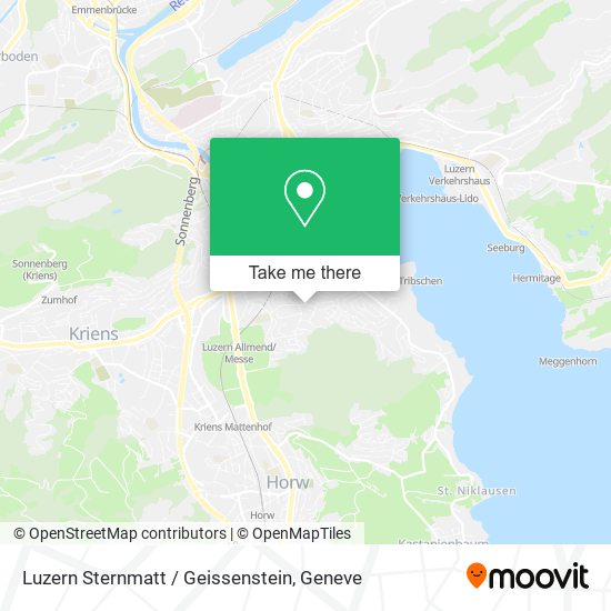 Luzern Sternmatt / Geissenstein map