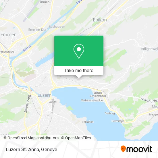 Luzern St. Anna map