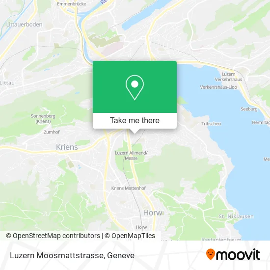 Luzern Moosmattstrasse map