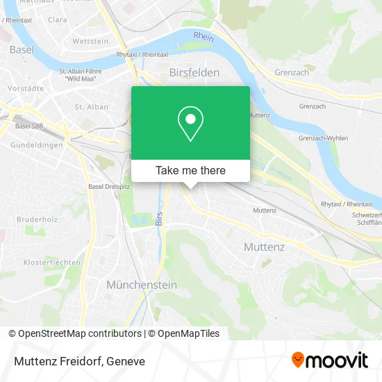 Muttenz Freidorf map