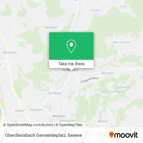 Oberdiessbach Gemeindeplatz map