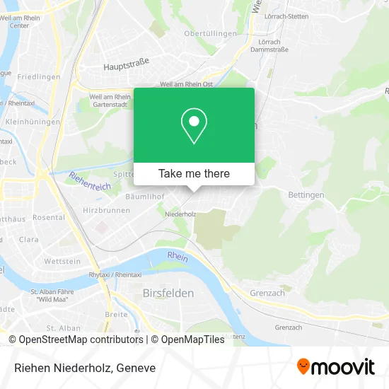 Riehen Niederholz map