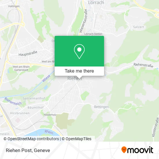 Riehen Post map