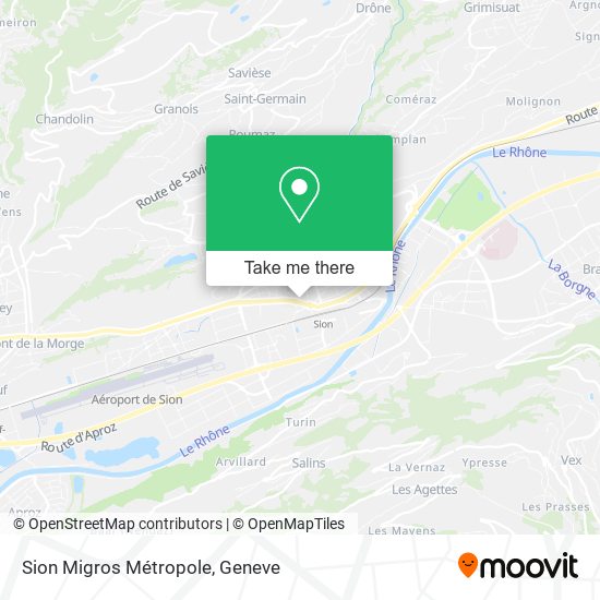 Sion Migros Métropole map