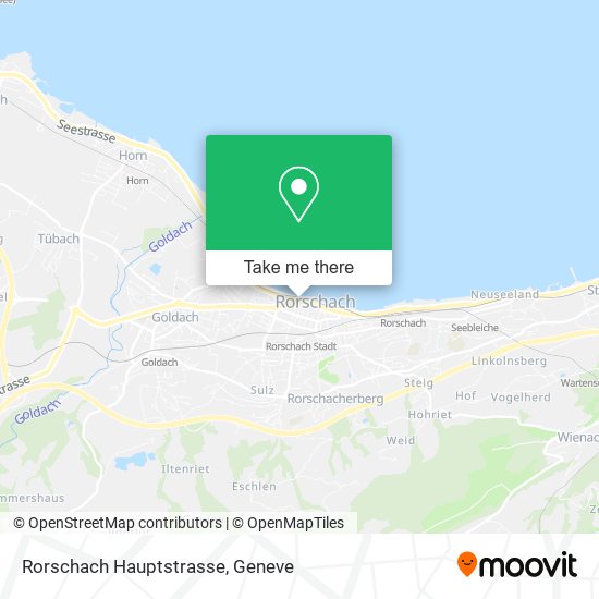 Rorschach Hauptstrasse map