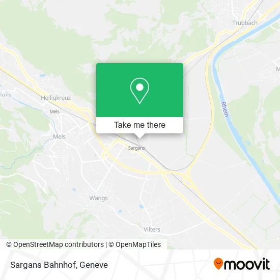 Sargans Bahnhof map