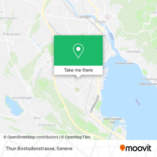 Thun Bostudenstrasse map