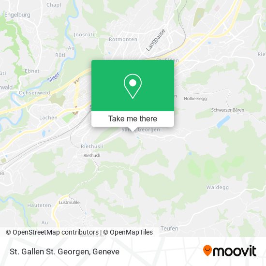 St. Gallen St. Georgen map