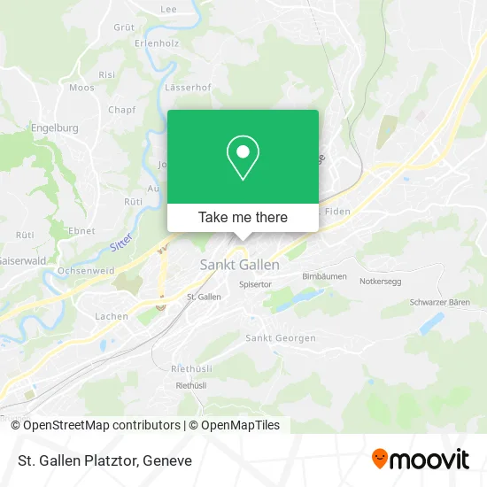 St. Gallen Platztor map