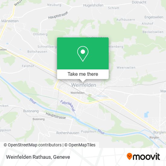 Weinfelden Rathaus map