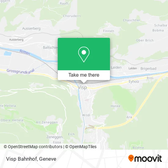 Visp Bahnhof map