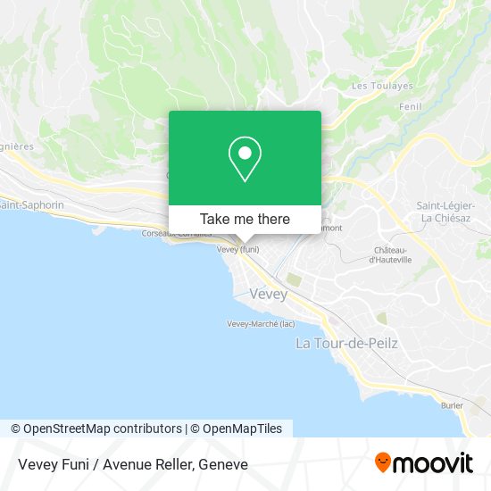 Vevey Funi / Avenue Reller map