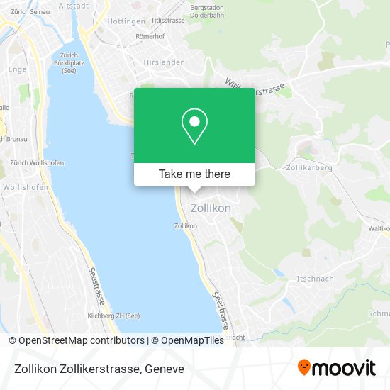 Zollikon Zollikerstrasse map