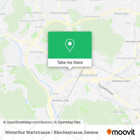 Winterthur Wartstrasse / Bleichestrasse map