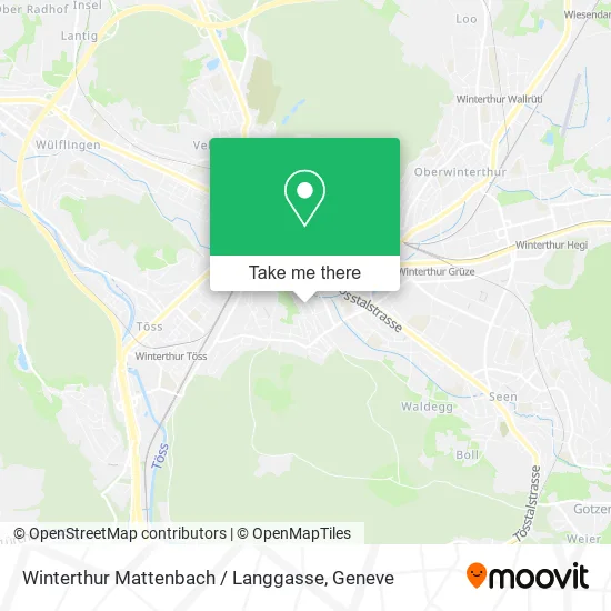 Winterthur Mattenbach / Langgasse map