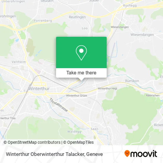 Winterthur Oberwinterthur Talacker map