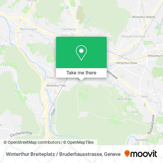 Winterthur Breiteplatz / Bruderhausstrasse map