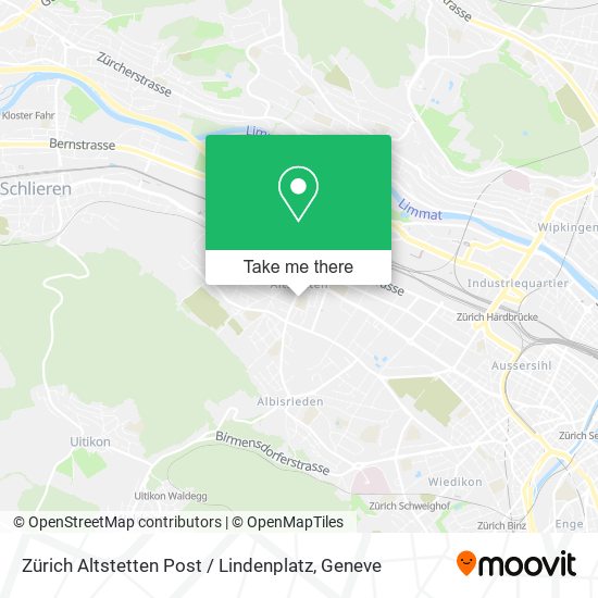 Zürich Altstetten Post / Lindenplatz map