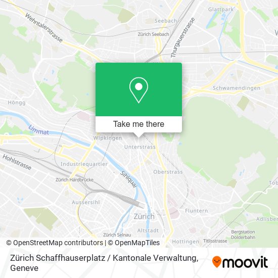 Zürich Schaffhauserplatz / Kantonale Verwaltung map