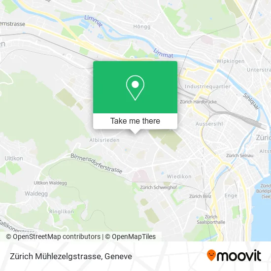 Zürich Mühlezelgstrasse map