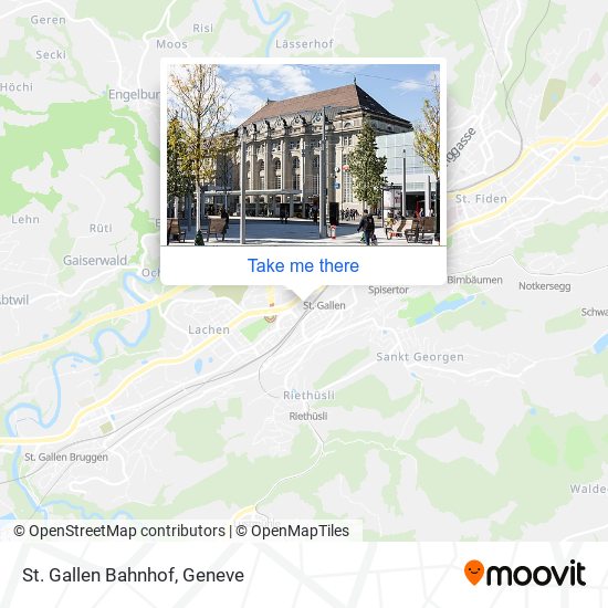St. Gallen Bahnhof map