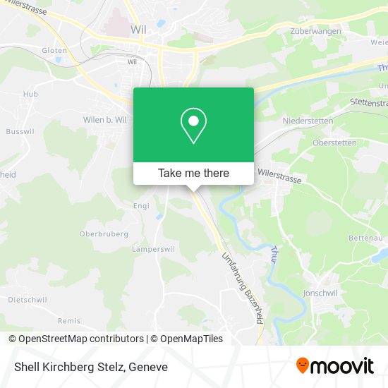 Shell Kirchberg Stelz map