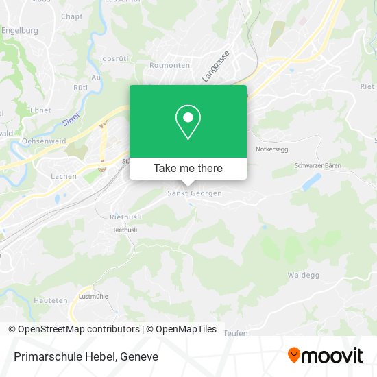 Primarschule Hebel map
