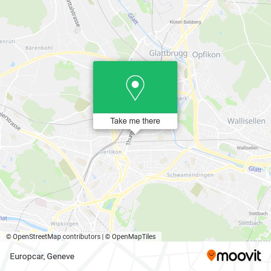 Europcar map