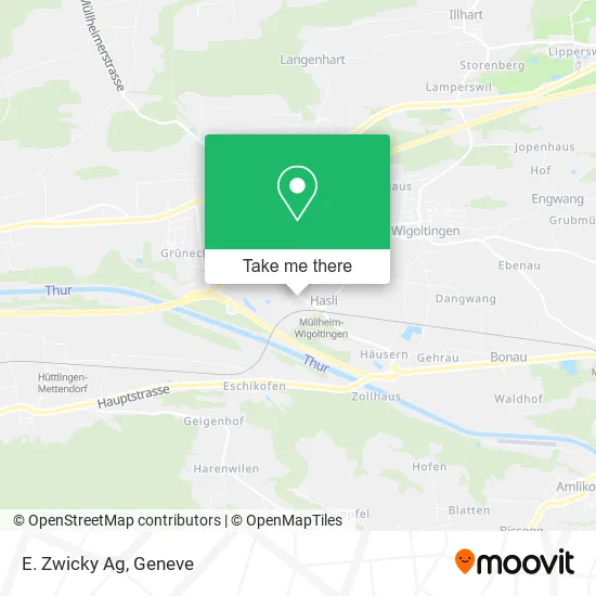 E. Zwicky Ag map