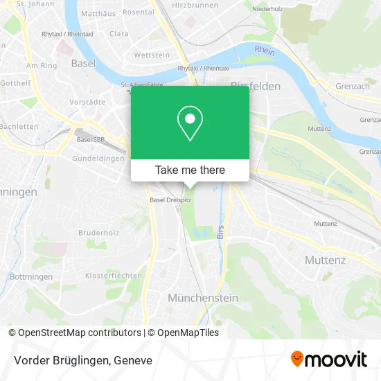 Vorder Brüglingen map