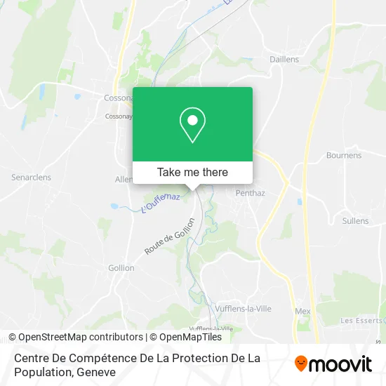 Centre De Compétence De La Protection De La Population map