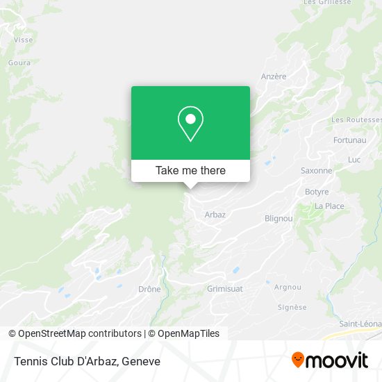 Tennis Club D'Arbaz map