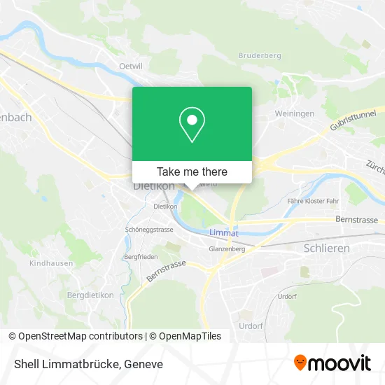 Shell Limmatbrücke map