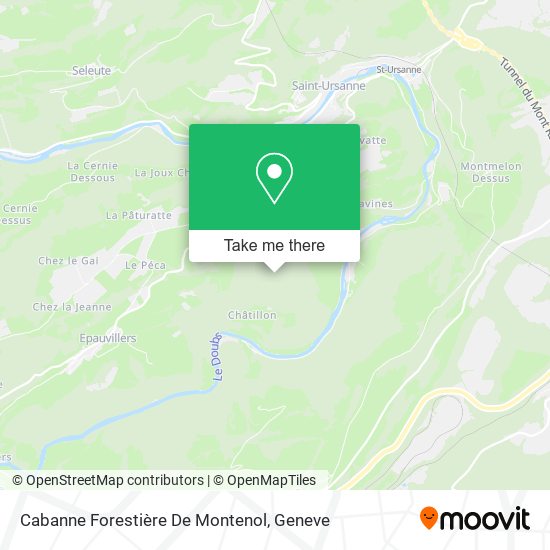 Cabanne Forestière De Montenol map