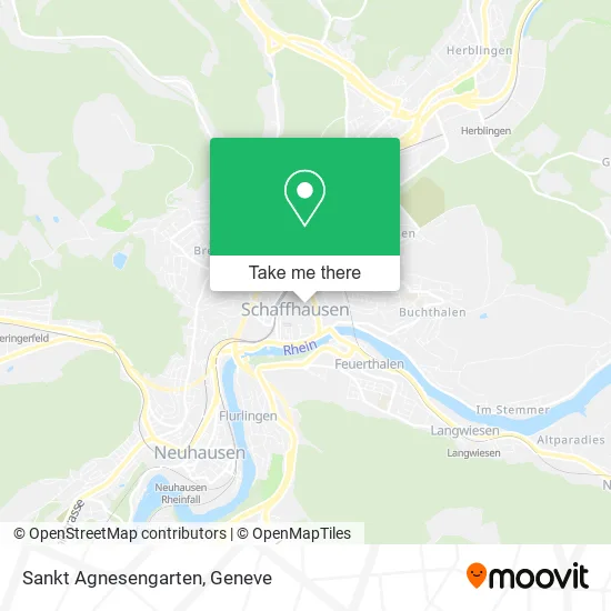 Sankt Agnesengarten map