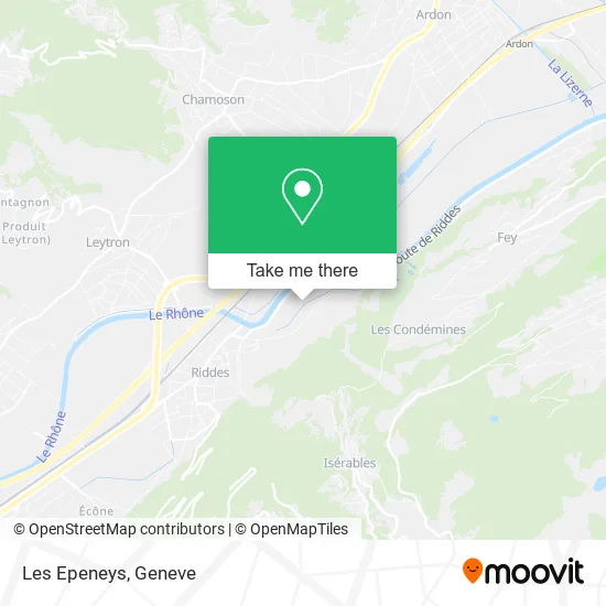Les Epeneys map