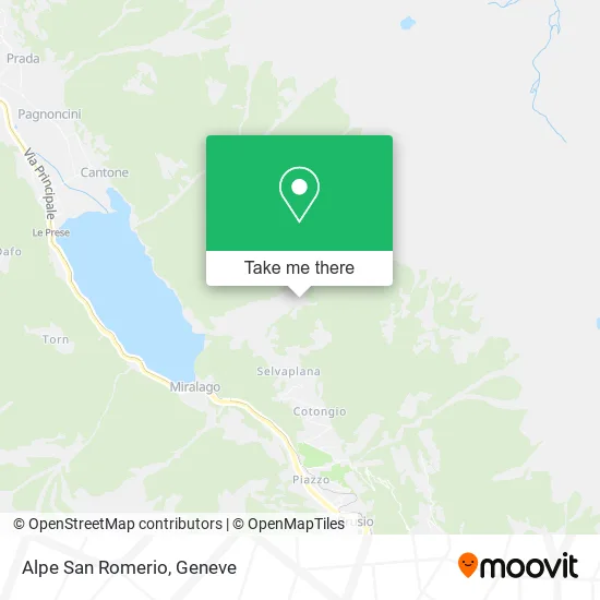 Alpe San Romerio map
