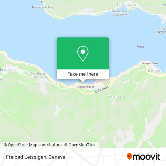 Freibad Leissigen map