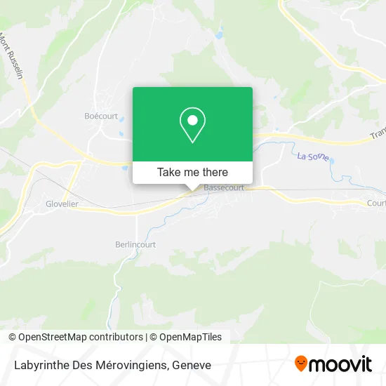Labyrinthe Des Mérovingiens map