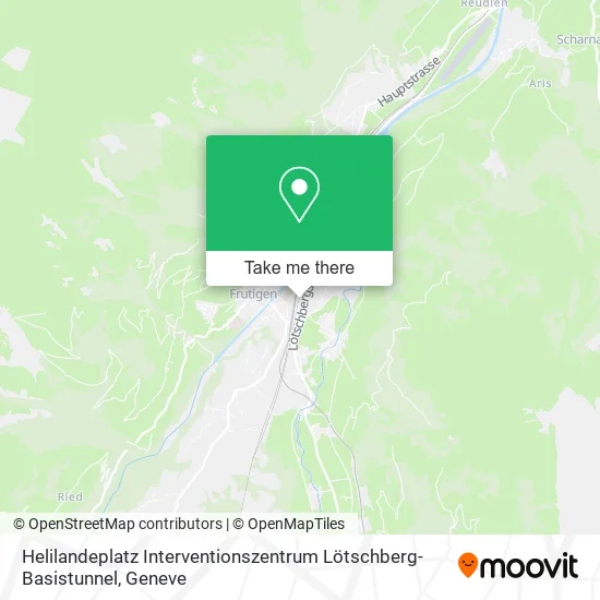 Helilandeplatz Interventionszentrum Lötschberg-Basistunnel map