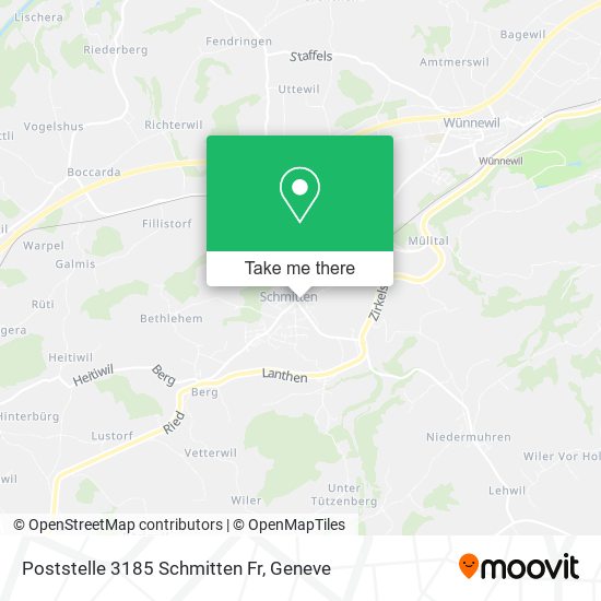 Poststelle 3185 Schmitten Fr map