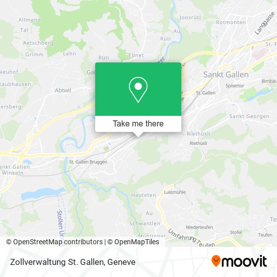 Zollverwaltung St. Gallen map