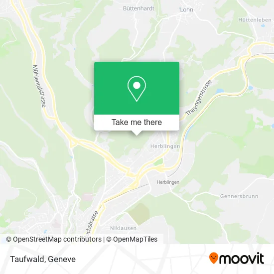 Taufwald map