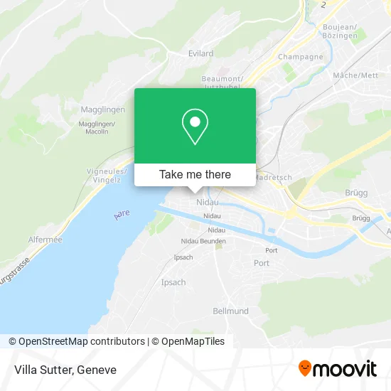 Villa Sutter map