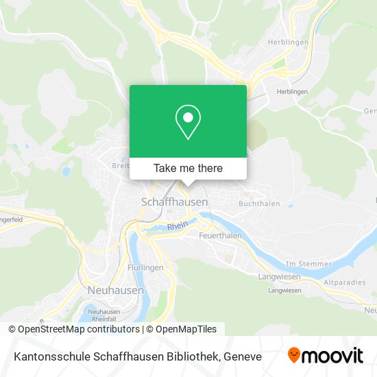 Kantonsschule Schaffhausen Bibliothek map