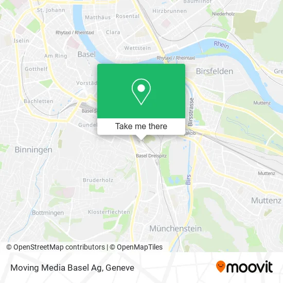 Moving Media Basel Ag map