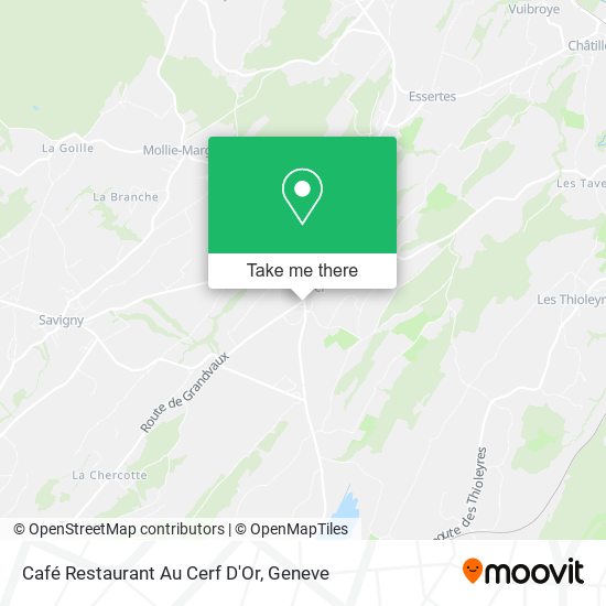 Café Restaurant Au Cerf D'Or map